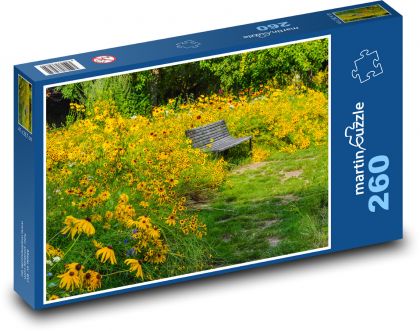 Kwiaty - natura, lato - Puzzle 260 elementów, rozmiar 41x28,7 cm