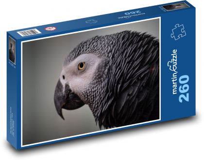 Papoušek - pták, zvíře - Puzzle 260 dílků, rozměr 41x28,7 cm