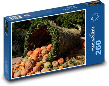 Dýně - zelenina, podzim - Puzzle 260 dílků, rozměr 41x28,7 cm