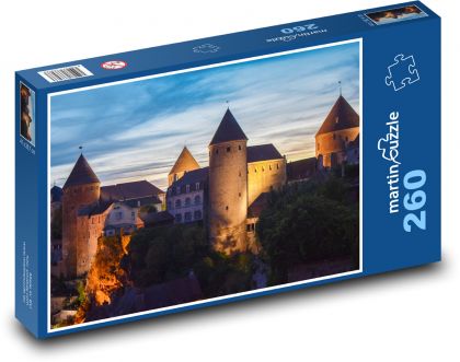 Francúzsko, Semur - En-Auxois - Puzzle 260 dielikov, rozmer 41x28,7 cm