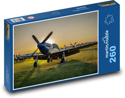 Letectví - letadlo Mustang - Puzzle 260 dílků, rozměr 41x28,7 cm