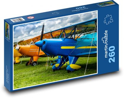 Aircraft - propeller aircraft - Puzzle 260 pieces, size 41x28.7 cm 