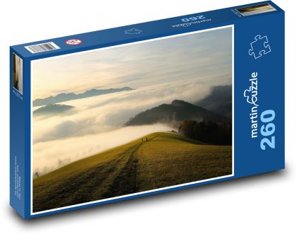 Fog over the hills - Puzzle 260 pieces, size 41x28.7 cm 