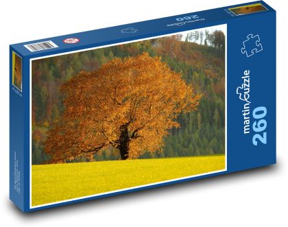 Jeseň - strom, lístie - Puzzle 260 dielikov, rozmer 41x28,7 cm