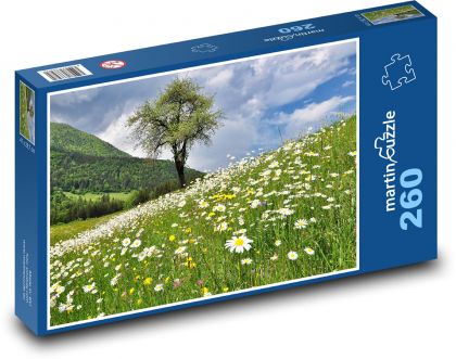 Spring - flower meadow - Puzzle 260 pieces, size 41x28.7 cm 