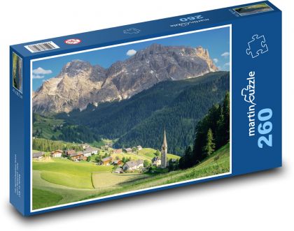 Alpen - Dörfer, Berge - Puzzle - 260 Teile