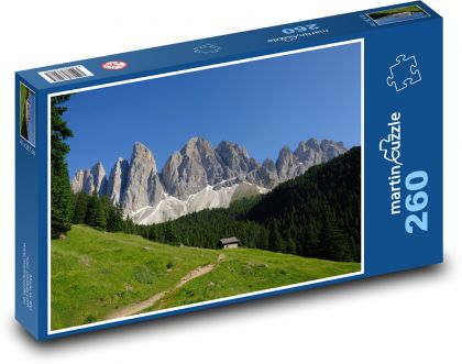 Mountain peaks - natural scenery - Puzzle 260 pieces, size 41x28.7 cm 