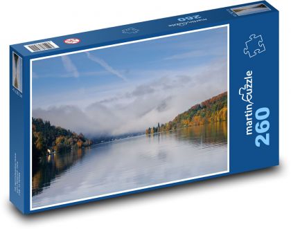 Řeka v podzimní krajině - puzzle 260 dílků