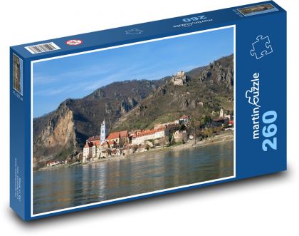Rakousko - řeka Dunaj - Puzzle 260 dílků, rozměr 41x28,7 cm
