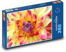 Dahlia - yellow, flower Puzzle 260 pieces - 41 x 28.7 cm 