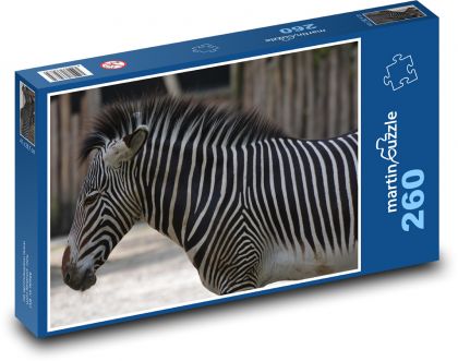 Zebra - Tier, Streifen - Puzzle - 260 Teile