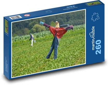 Strašiak - pole, rastliny - Puzzle 260 dielikov, rozmer 41x28,7 cm