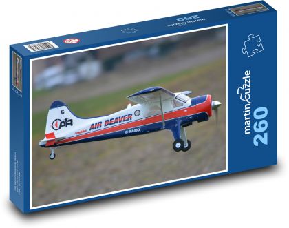 Lietadlo - model, vzduch - Puzzle 260 dielikov, rozmer 41x28,7 cm