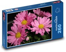 Chrysantheme - rosa, Tau Puzzle 260 Teile - 41 x28,7 cm