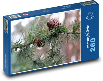 Larch - cones, needles - Puzzle 260 pieces, size 41x28.7 cm 