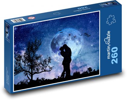 Moon - love, in love - Puzzle 260 pieces, size 41x28.7 cm 