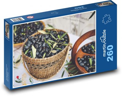 Olivy - jedlo, zber - Puzzle 260 dielikov, rozmer 41x28,7 cm