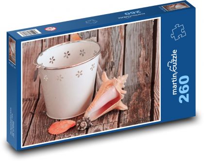 Mušle - moře - léto - Puzzle 260 dílků, rozměr 41x28,7 cm