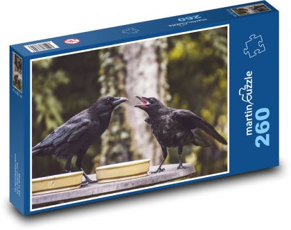 Vrana - fauna, vtáctvo - Puzzle 260 dielikov, rozmer 41x28,7 cm