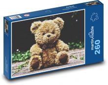 Teddy bear - plush, hairy Puzzle 260 pieces - 41 x 28.7 cm 
