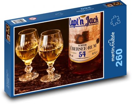 Rum - alkohol, napiť sa - Puzzle 260 dielikov, rozmer 41x28,7 cm