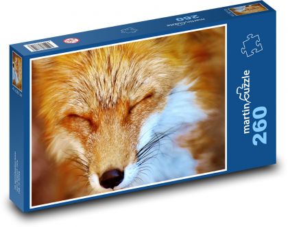 Hrdzavá líška - Puzzle 260 dielikov, rozmer 41x28,7 cm