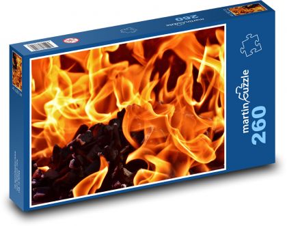 Fire - flames, burn - Puzzle 260 pieces, size 41x28.7 cm 