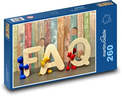 Dotazy - časté otázky - Puzzle 260 dílků, rozměr 41x28,7 cm