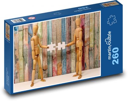 Tímová práca - ruka v ruke - Puzzle 260 dielikov, rozmer 41x28,7 cm