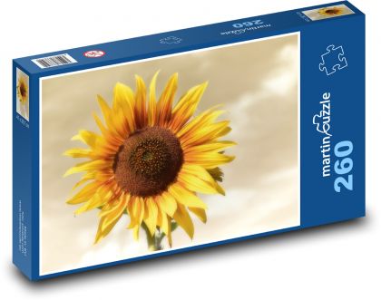 Slnečnica - kvet, záhrada - Puzzle 260 dielikov, rozmer 41x28,7 cm