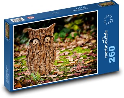 Owl from the bark of the tree - Puzzle 260 pieces, size 41x28.7 cm 