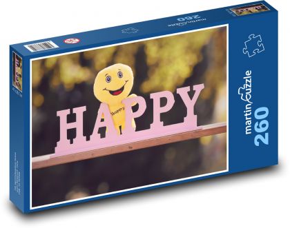 Happy - positive, joy - Puzzle 260 pieces, size 41x28.7 cm 