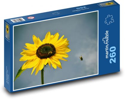 Sunflower - bee, flower - Puzzle 260 pieces, size 41x28.7 cm 