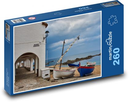 Strand - Boote, Küste - Puzzle - 260 Teile
