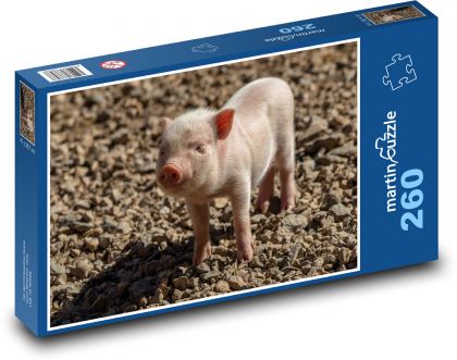 Prasiatko - prasa, prasiatko - Puzzle 260 dielikov, rozmer 41x28,7 cm