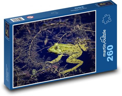 Žába - rybník, zvíře - Puzzle 260 dílků, rozměr 41x28,7 cm