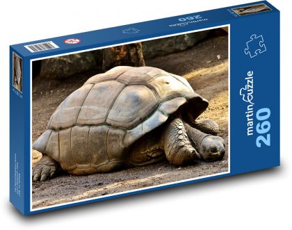 Obří želva - plaz, zoo - Puzzle 260 dílků, rozměr 41x28,7 cm