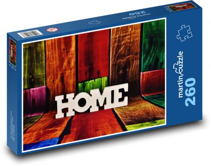 Domov - listy, dekorácie - Puzzle 260 dielikov, rozmer 41x28,7 cm