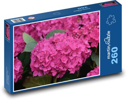 Blume - Hortensie, rosa Blume - Puzzle - 260 Teile