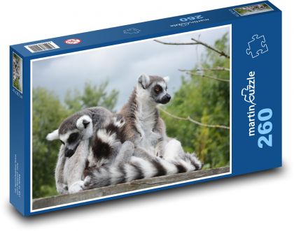 Lemuren - Tiere, Affen - Puzzle - 260 Teile