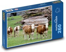 Krava - dobytok, dojnice Puzzle 260 dielikov - 41 x 28,7 cm 