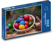 Velikonoční vajíčka - velikonoce, vejce Puzzle 260 - 41x28,7 cm