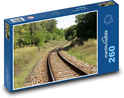 Railway track - Puzzle 260 pieces, size 41x28.7 cm 