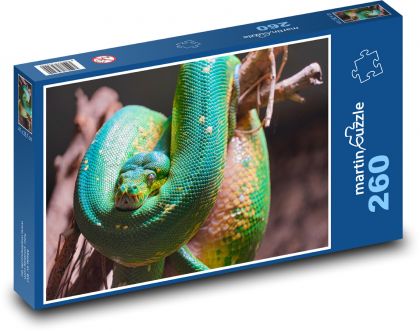 Krajta - terarium, had - Puzzle 260 dielikov, rozmer 41x28,7 cm