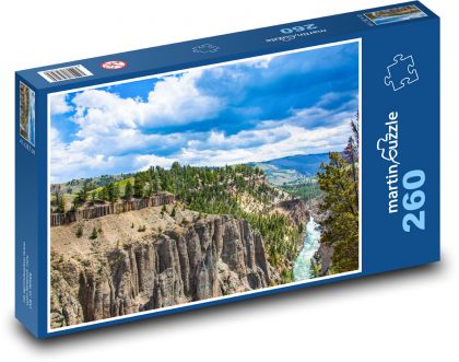 Mountains - canyon, river - Puzzle 260 pieces, size 41x28.7 cm 