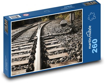 Rails, switches, railways - Puzzle 260 pieces, size 41x28.7 cm 
