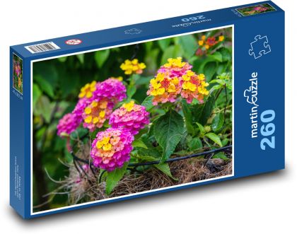 Kwiaty - ogród, wiosna - Puzzle 260 elementów, rozmiar 41x28,7 cm