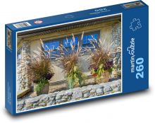 Blumen in einem Topf - Dekoration, Gras Puzzle 260 Teile - 41 x28,7 cm