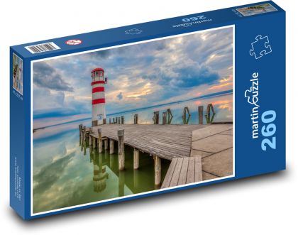 Lake Nizeder - Austria, pier - Puzzle 260 pieces, size 41x28.7 cm 