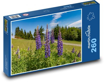 Vlčí bôb - hora, les - Puzzle 260 dielikov, rozmer 41x28,7 cm